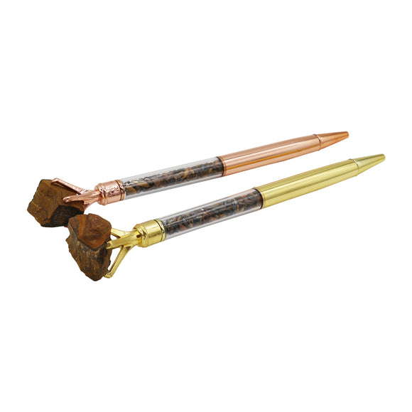 Multi gemstone Pens Tiger eye/Flourite/Citrine/Rose Quartz/Lapis/Black agate/Amethyst/Pyrite