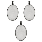 Copper plated Virgin Mary Clear Glass pendant