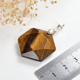 Gemstone Star-of-David Hexagon Shape Pendants, PND4195XX