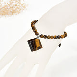 Gemstone Bracelets with Trapezoid Perfume Bottle, BRT2037XX