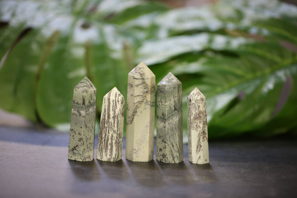 Dendritic Jade Points 1 lb Wholesale Lot Natural Crystal Tower Obelisk Energy