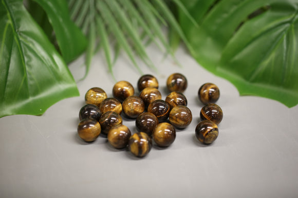 Tiger's Eye Mini Spheres 1 lb Wholesale Lot Natural Crystal Gemstone Energy
