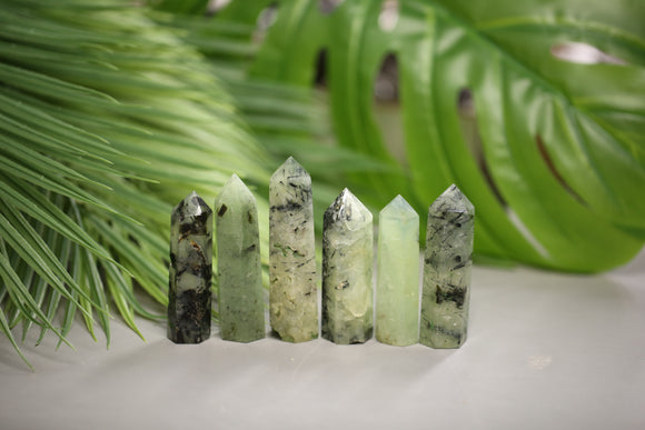 Prehnite Points 1 lb Wholesale Lot Natural Crystal Tower Energy Obelisk Healing