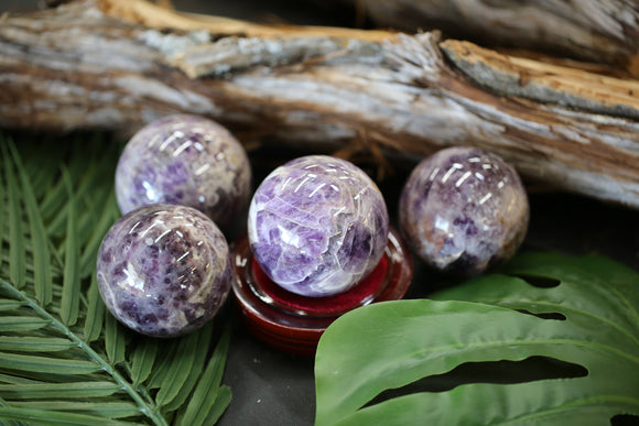Chevron Amethyst Spheres 2 lb Wholesale Lot Natural Gemstone Crystal Energy