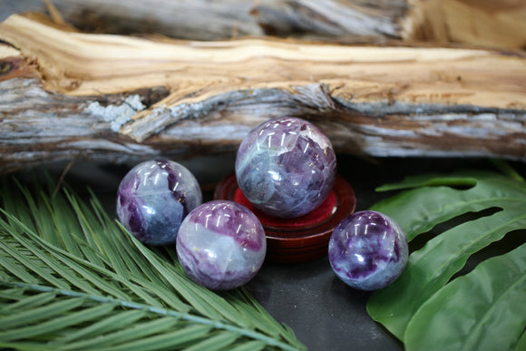 Rainbow Fluorite Spheres 2 lb Wholesale Lot Natural Gemstone Crystal Energy