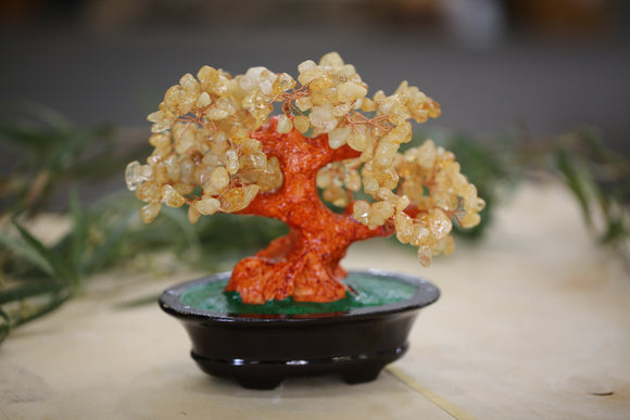 citrine crystal money tree Citrine Gemstone Crystal Tree 6.5 Inch Natural Energy – GemDeal Co