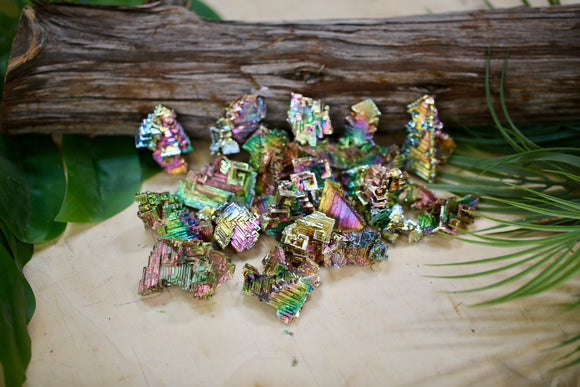 Raw Natural Bismuth Specimens Wholesale 1kg Mixed Rough Cluster Pieces