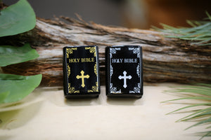Gemstone Bible Black Obsidian Wholesale Natural Crystal Hand Carved
