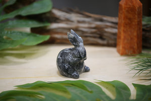 Gemstone Bunny Carving Picasso Jasper Rabbit Natural Crystal Energy