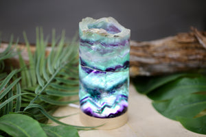 Rainbow Fluorite Cylinder Lamp Wholesale Natural Crystal Large Size Energy