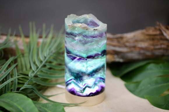 Rainbow Fluorite Cylinder Lamp Wholesale Natural Crystal Large Size Energy