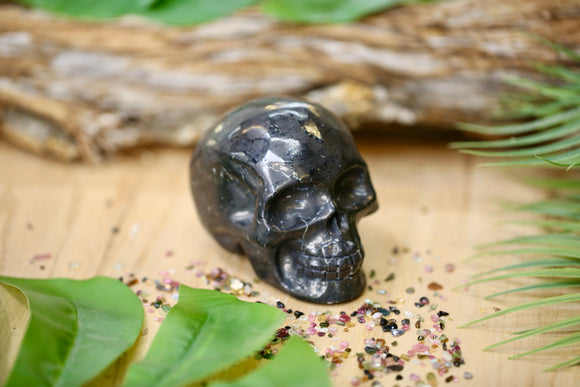 Shungite Skull Wholesale 3.5