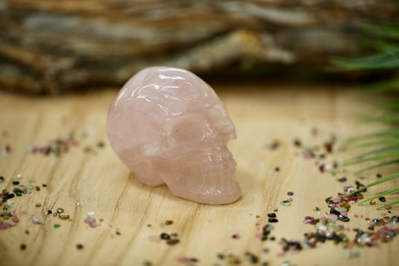 Rose Quartz Skull Wholesale 3.25