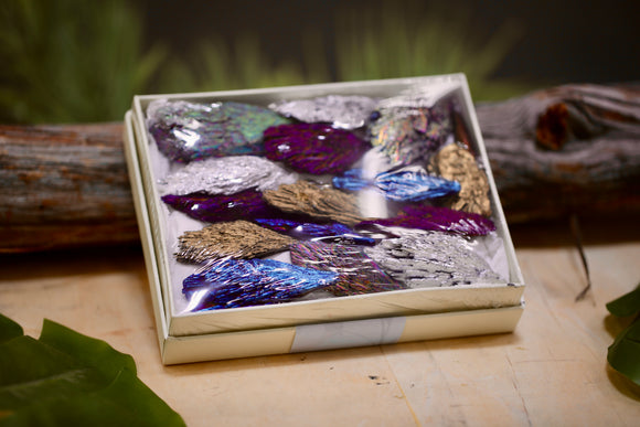Multi Colored Titanium Kyanite Blades Gift Box Wholesale Natural Crystal Energy