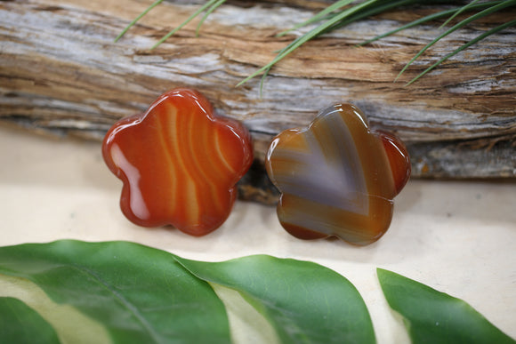 Carnelian Flower Carving Natural Crystal Gift Wholesale Orange Healing Energy