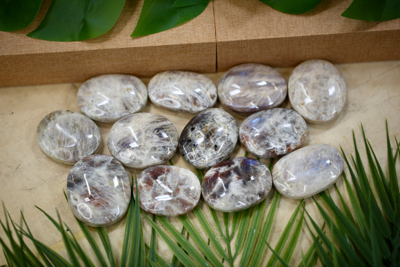 Moonstone Palmstone Wholesale Bundle 1kg Natural Crystal Gift Energy Healing