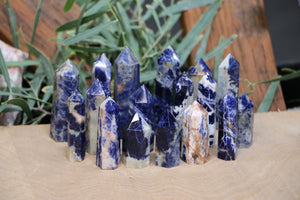 Sunset Sodalite Points 2lb Wholesale Lot Natural Crystal