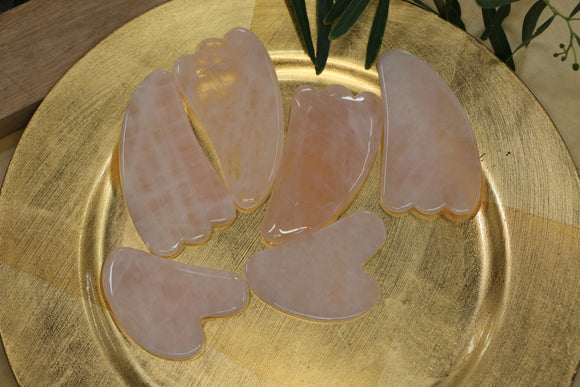 Gua Sha Wholesale 6pcs Natural Amethyst Crystal Healing