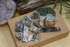 Ocean Jasper Freeform Wholesale Lot 1 lb Polished Slab Pieces