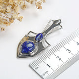 Gemstone Pendant With Rhodium Plated Copper Arrow Design, PND5042XX