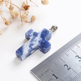 Gemstone Cross Pendants, Small Size, PND4118XX