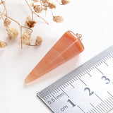 Gemstone Thin&Long Angular Cone Pendants Or Pendulums, Big Size, PND4119XX