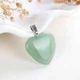 Gemstone Heart Pendants, PND4122XX