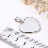 Mother Of Pearl Heart Pendant Silver Plated Casing&Bail, Small Size, Pnd6023