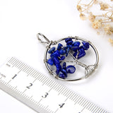 Lapis Lazuli Wire Tree Pendant, Small Size, Pnd6074
