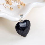 Gemstone Heart Pendants, Small Size, PND4125XX