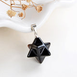 Gemstone Merkaba Star Pendants Or Pendulums, Small Size, PND4134XX