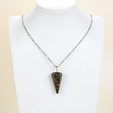 Gemstone Angular Cone Pendants Or Pendulums, Medium Size, PND4124XX