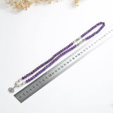 Layered Amethyst Bracelet Or Necklace, Buddha In Lotus Charm, BRT2031AT
